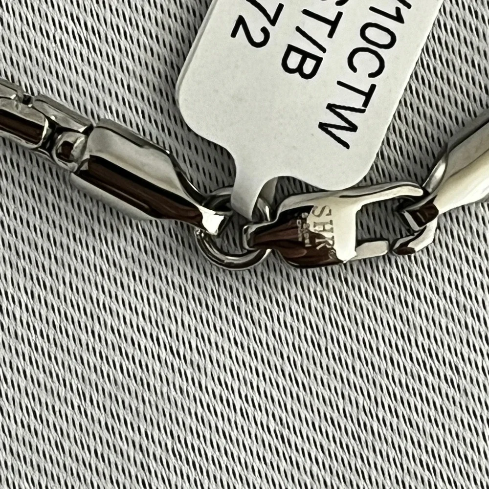SHR Diamond 1/10CTW Dog Tag Necklace Men 22